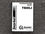 Snorkel TB86J Boom Lift Troubleshooting Service Repair Manual. Fixed Price $120.50.