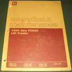 Caterpillar T30C T35C T40C T45C T50C T55C TC60C Operation Maintenance Manual. Fixed Price $69.99.