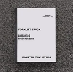 Komatsu FG70-5 Forklift Truck Owner Operator User Manual S/n 80001 & Up. Fixed Price $104.49.