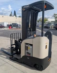 2018 Crown RR5715-35 Standup Reach Forklift & 24V Charger (5357 Hours). Fixed Price $11500.00.