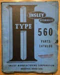 Vintage Insley Type H 560 Excavator Parts Catalog Manual 1967. Fixed Price $39.99.