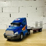 Maisto Freightliner Columbia Eagle Jet Transporter Truck Flatbed Trailer 31CM. Fixed Price $21.39.