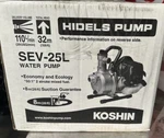 Koshin Sev -25 Water Pump 50:1 2-STAGE Gas ENGINE,26 Ft Suction Hidels. Fixed Price $574.99.
