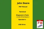 John Deere 6105R 6115R 6125R 6130R Tractor Technical Tests Op. Manual Set Usb. Fixed Price $49.99.