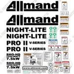 Fits Allmand Night Lite Pro Ii V-series Decal Kit Light Tower -7.5 Kw 3M Vinyl. Fixed Price $194.95.