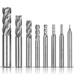 8PCS 4-FLUTE Straight End Set Cnc Milling Cutter Bits 1/16 1/2 Inch Hss Too. Fixed Price $31.99.