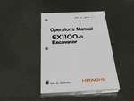 Hitachi EX1100-3 Excavator Operator's Manual Owners Book. Fixed Price $69.89.
