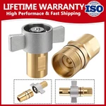 1 Npt Truck Trailer Brass Wet Line Wing Nut Hydraulic Quick Disconnect Coupler. Fixed Price $58.99.