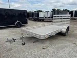2022 Factory Close Out Mission 6.5X14 All Aluminum Utility Trailer Fold Down. Fixed Price $3799.00.