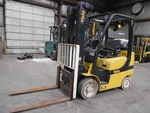 2015 Yale GLC060VX, 6,000#, 6000# Cushion Tired Forklift W/ 3 Stage Mast & Ss. Fixed Price $9885.00.