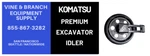 Premium Komatsu PC45MR-1 / PC45MR-5 PC45MR-3 (idler Block 95MM Tall). Fixed Price $479.00.