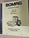 Bomag Bw 213 PD-2, Repair, Single Drum Wheel Drive Vibratory Roller 1993. Fixed Price $43.70.