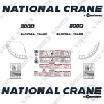 Fits National 800D Kit Crane Replacement Decals (7 Year Vinyl) - 3M Vinyl!. Fixed Price $374.99.