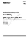 Caterpillar 120M2 Motor Grader Disassem Service Manual. Fixed Price $89.00.
