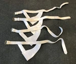 Film Used White Buff Waistbelt W/double Frog - Grade. Fixed Price $49.00.