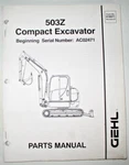 Gehl 503Z Compact Excavator Parts Catalog Manual Book Original! 918071 2005. Fixed Price $20.99.