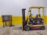 5,800 Lbs Hyster Model #E65XM2 36V Electric Forklift & Charger: Stock #21662. Fixed Price $6950.00.