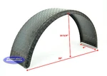 Utility Trailer Fender Single Axle Round Steel Diamond Plate 9" 32" 15". Fixed Price $67.96.