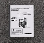 Komatsu FG25ST-14 Forklift Truck Owner Operator Manual User Guide. Fixed Price $120.40.