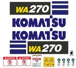 For Komatsu WA270-7 Wheel Loader Replacement Decal Set Free Shipping. Fixed Price $210.95.