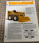 International Harvester 3200A Skid Steer Loader For 1973 Brochure FCCA25. Fixed Price $19.99.