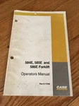 Original Case 584E 585E 586E Rough Terrain Forklift Operators Operation Manual. Fixed Price $30.00.