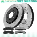 Front Drill Slot Brake Rotors Ceramic Pads Ford F-150 Expedition Navigator. Fixed Price $120.64.