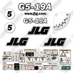 Fits Jlg G5-19A Decal Kit Telehandler 7 Year Outdoor 3M Vinyl!. Fixed Price $224.95.
