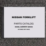 Nissan MCPL02A25LV Forklift Truck Parts Catalog Manual Book Ucv Series. Fixed Price $139.30.