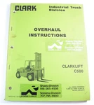 Clark C500 Forklift Truck Service Workshop Repair Overhaul Manual Book. Fixed Price $79.88.