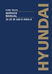 Hyundai 22D-9 25D-9 30D-9 33D-9 35DA-9 Forklift Service Paper Manual. Fixed Price $95.00.