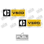 Cat V50D Forklift Replacement Vinyl Decals Stickers X2. Fixed Price $29.05.