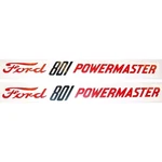 Vinyl Decal Hood Set Fits 1957-1962 Ford 801 Powermaster Tractor. Fixed Price $56.99.