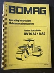 Bomag BW-10-AS BW-12-AS Roller Operator Book Manual Maintenance Guide Shop Oem. Fixed Price $35.99.