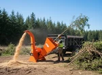 4IN 3-POINT Wood Chipper Attachment (w/pto Shaft) For Tractors Under 45 Hp. Fixed Price $1730.00.