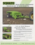 Schulte RS320 Jumbo Rock Picker 3.2 Cu Yard Hopper Removal 2-PAGE Sheet. Fixed Price $14.95.
