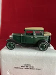N105 - National Motor Museum Mint 1/32 Scale Green 1929 Chevrolet Landau Sedan. Fixed Price $10.00.