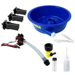 Blue Bowl Concentrator Kit With Pump, Leg Levelers, Vial & Snuffer Gold Mining. Fixed Price $177.79.