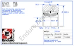 Taylor I-1-17-1599 Forklift Mast Guide Roller Enduro MG110-1. Fixed Price $1295.00.