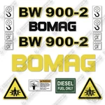 Bomag BW900-2 Decal Kit Smooth Drum Roller-aftermarket. Fixed Price $74.95.
