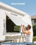 High-quality 53X33IN Concession Stand Serving Window & Food Truck Service Awning. Fixed Price $427.79.