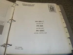 Cmi PR-800-7 Cold Planer Owner Operator & Maintenance Manual 536195-UP Xz. Fixed Price $127.60.