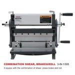 Kaka Industrial 3-IN-1/305 12-INCH Sheet Metal Brake, Shear And Roll. Fixed Price $396.09.