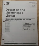 Caterpillar CB22B CB24B CB32B CC24B Operation & Maintenance Manual Book. Fixed Price $49.99.