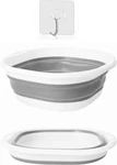 Collapsible Wash Basin, Ultra-slim 1.4 Foldable Sink Tub (3.5L) With Hook,. Fixed Price $11.99.