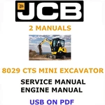 Jcb 8029 Cts Mini Excavator Service Repair Engine Manual Pdf Usb. Fixed Price $25.00.