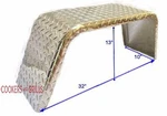 (2)BOAT Or Utility Trailer Fenders Jeep Aluminum Diamond Plate 10" X 32" 13. Fixed Price $189.88.