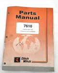 Ditch Witch 7610 Trencher Parts Manual Book Catalog 053-421. Fixed Price $59.95.