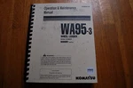 Komatsu WA95-3 Wheel Loader Owner Operator Operation Maintenance Manual 1999 Oem. Fixed Price $41.37.