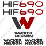 Fits Wacker Neuson HIF690 Decal Kit Flameless Heater - 7 Year Outdoor 3M Vinyl!. Fixed Price $124.95.
